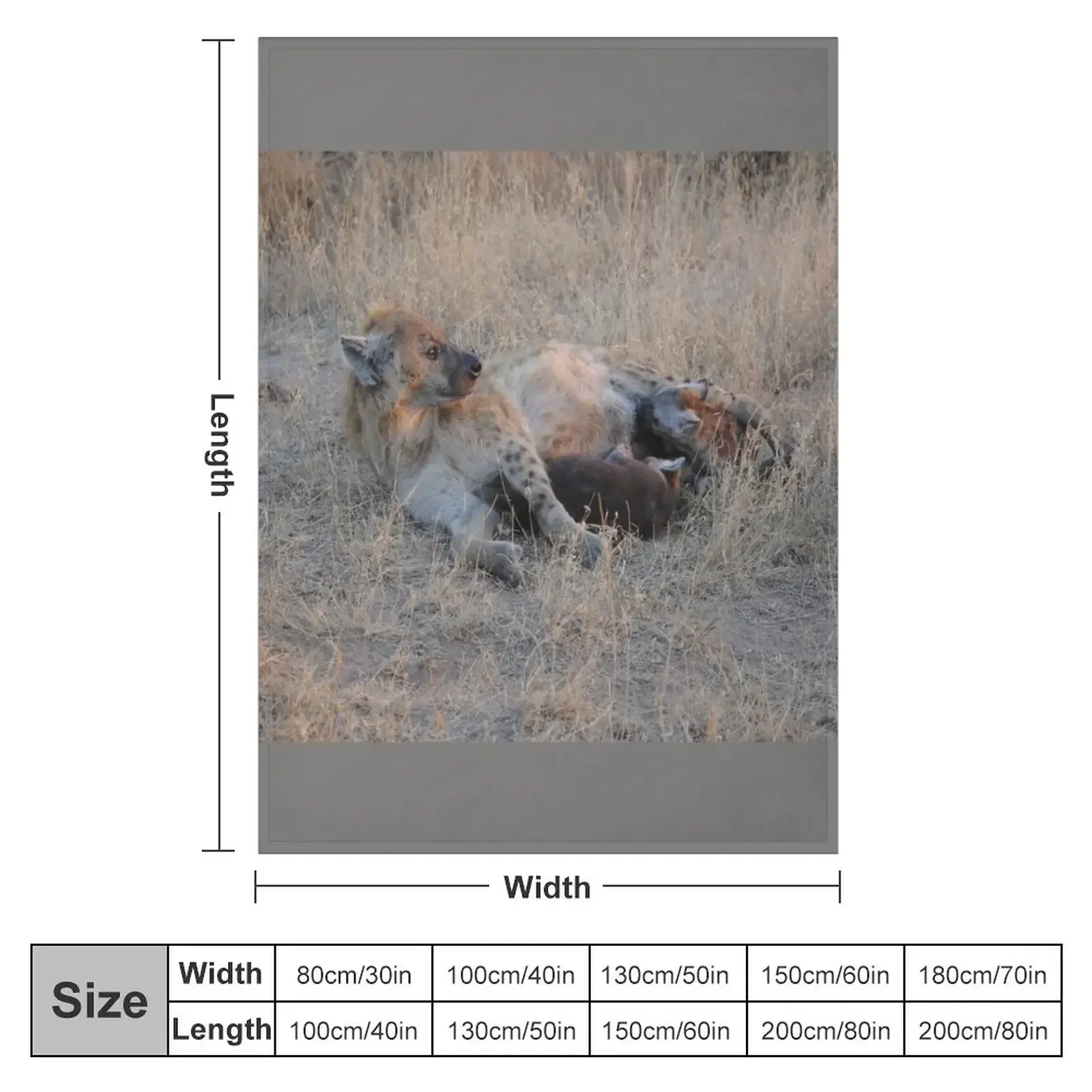 Hyenas at Sunrise Throw Blanket Polar Extra Large Throw Blankets