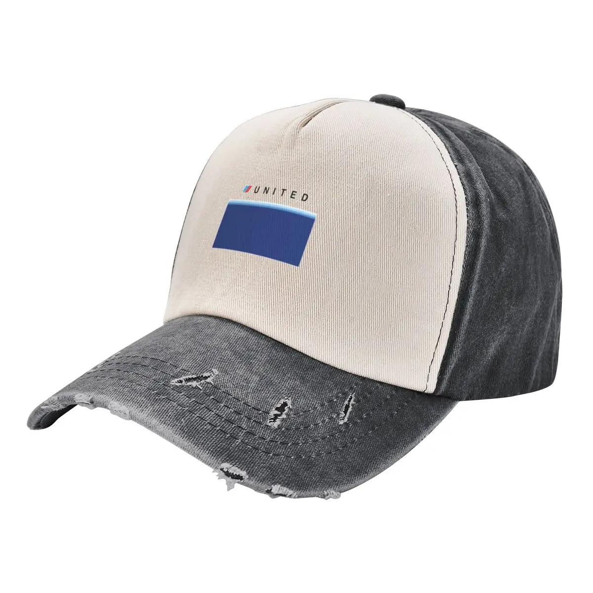 

United Airlines Blue Tulip Livery Baseball Cap Hat Luxury Brand Luxury Hat Hat Man For The Sun Men Women's