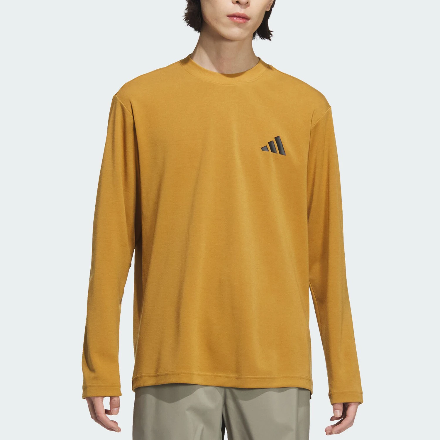 

Оригинальная мужская футболка Adidas New Men's Soft Retro с круглым вырезом и длинными рукавами JY6945