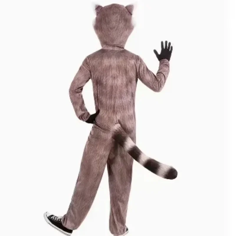 

DY20Хэллоуин детский день сценическое представление для взрослых и детей остров животное милый медведь енот играет косплей костюм25