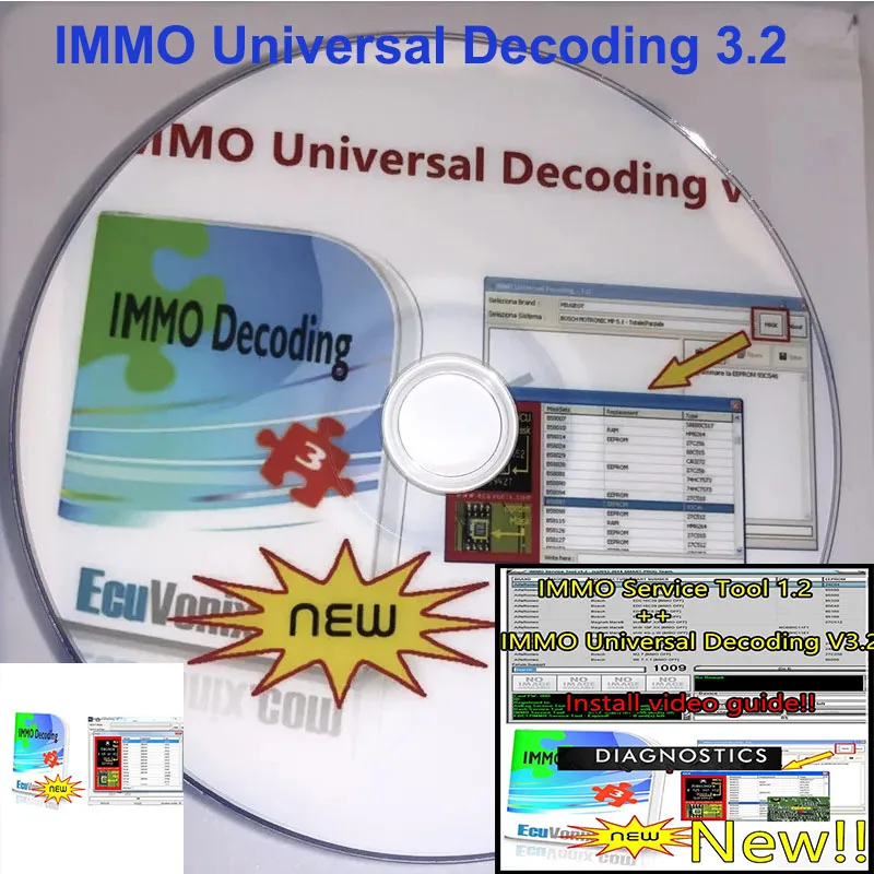 

IMMO Universal Decoding 3.2 with free keygen Car diagnostic software link 32GB USB 2021 Hot Sell EcuVonix 3.2 Unlimited Crack