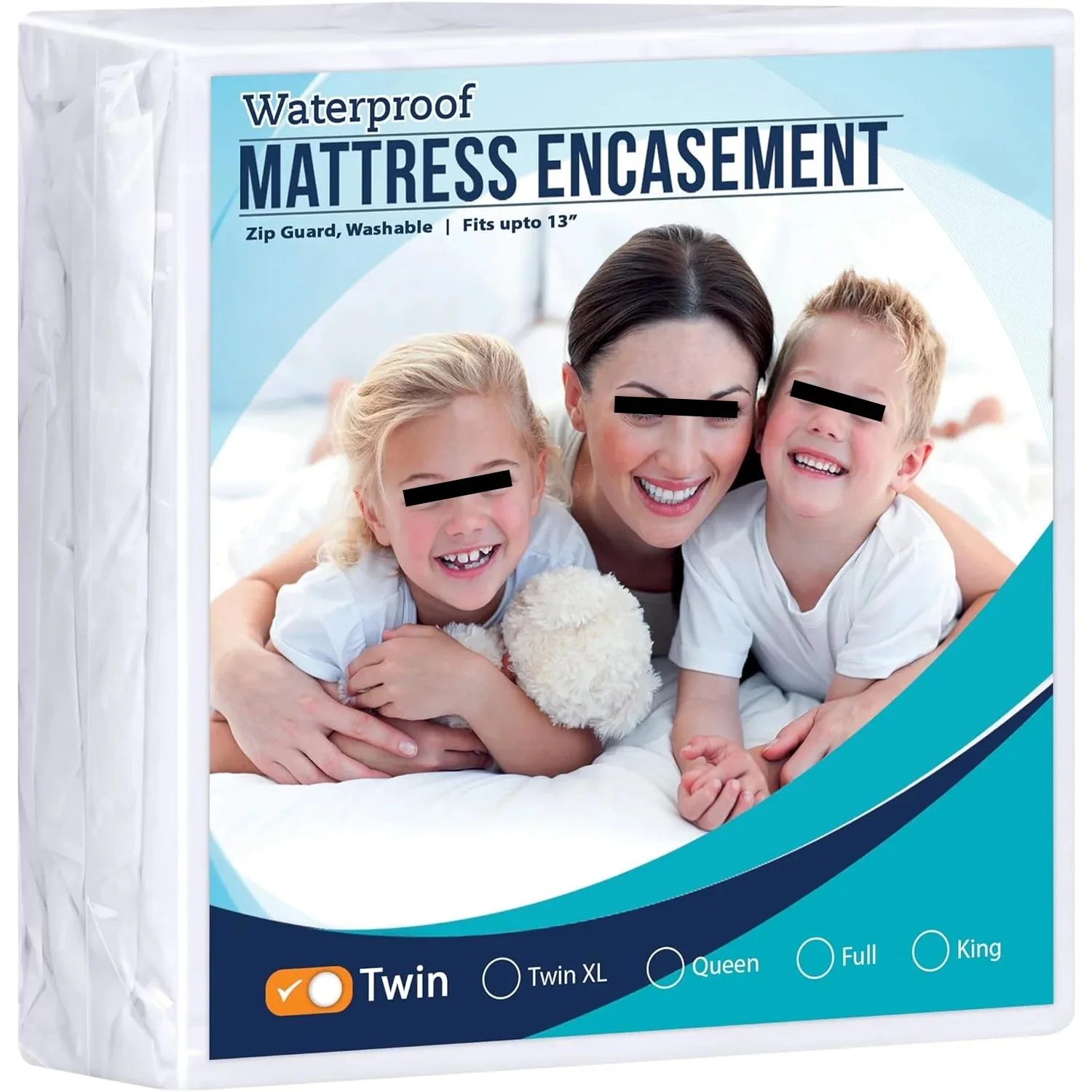 

Zippered Mattress Encasement Twin Waterproof and Bed Bug Proof Mattress Protector - Absorbent, Six-Sided Mattress Cover