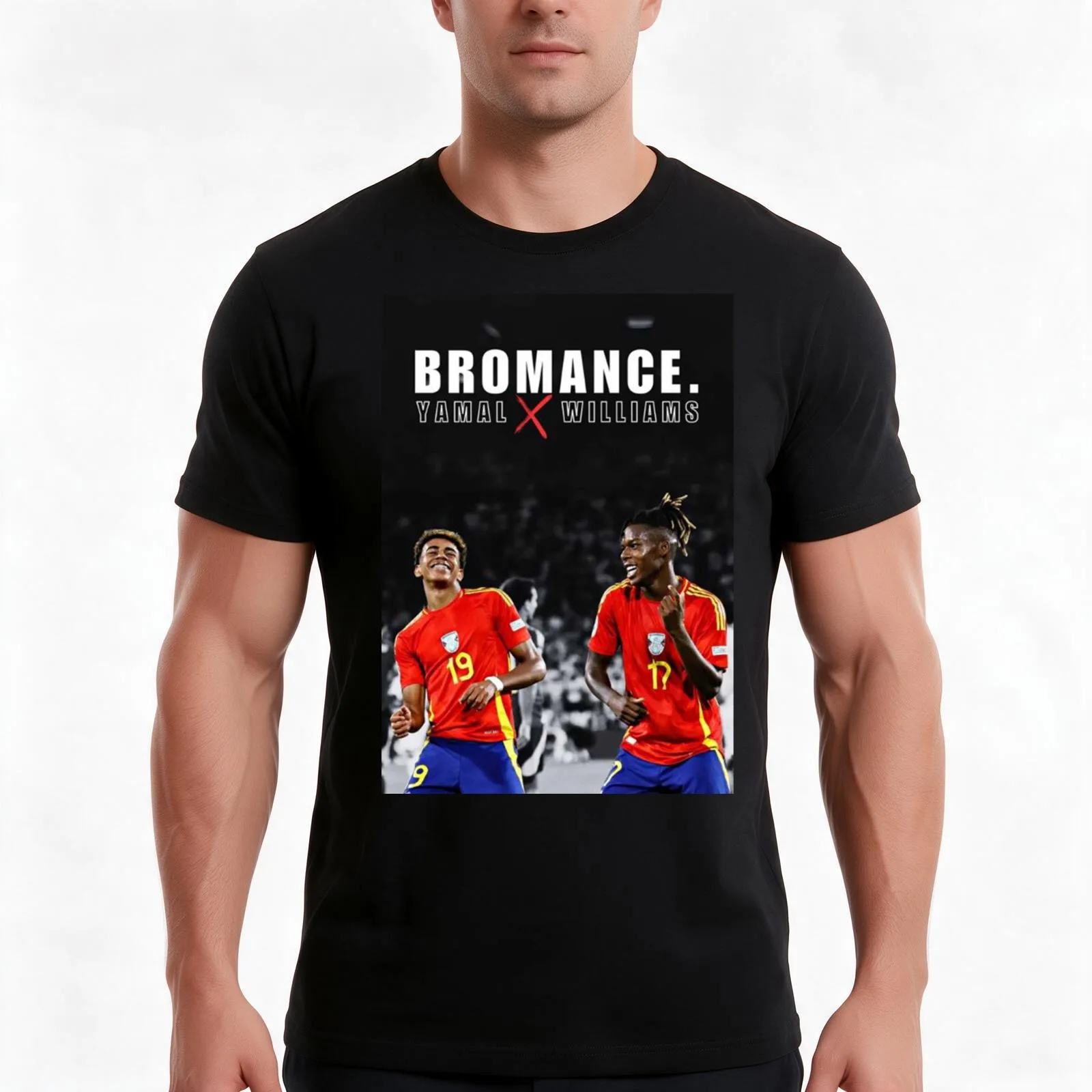 Lamine Yamal Spain Nico WilliamsLamine Yamal Spain Poster Nico Williams T-Shirt Summer Casual Cotton Tee Vintage Graphic Print