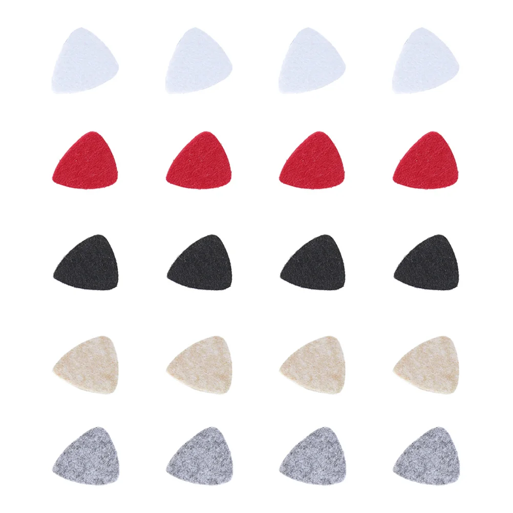

20 Pcs Guitar Pick Ukulele Plectrum Replacement Thumb Acoustic Felt for