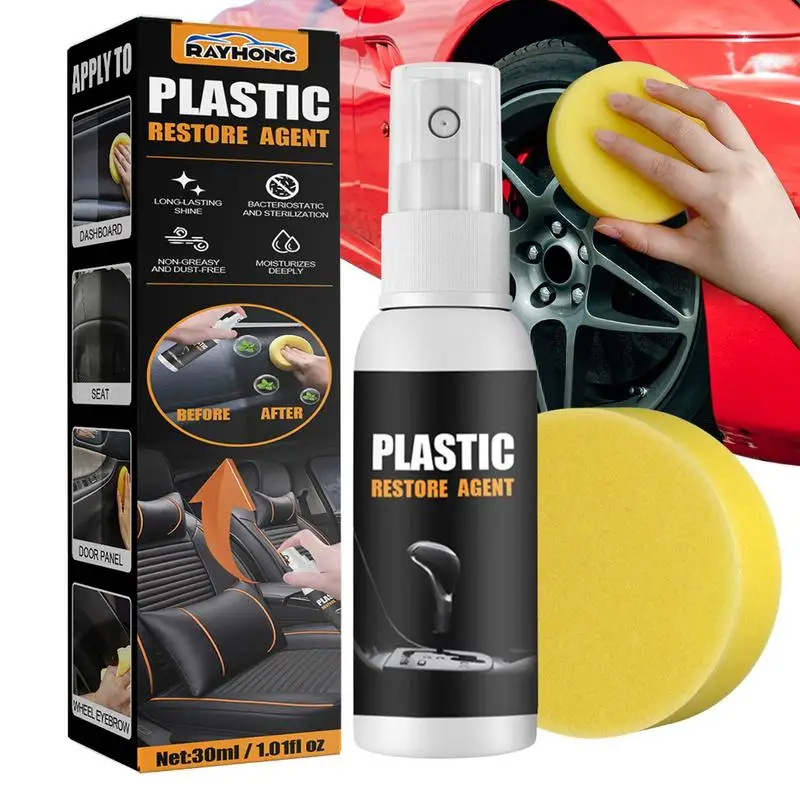 

Car Plating Refurbishing Agent Kit Plastics Parts Refurbish Agent Refurbished Agent Car Plastics Restorer Interior Cleaning