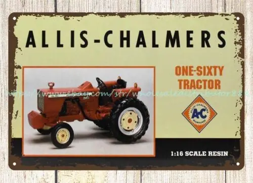 Allis Chalmers Tractor toy metal tin sign home decor vases