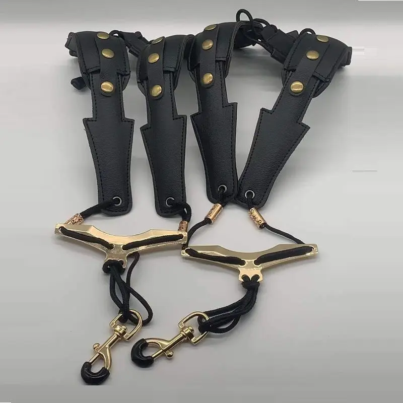 Double Shoulder Sax Strap Pressure‑Relief Neck Harness for Alto Tenor Sax Adult Kids