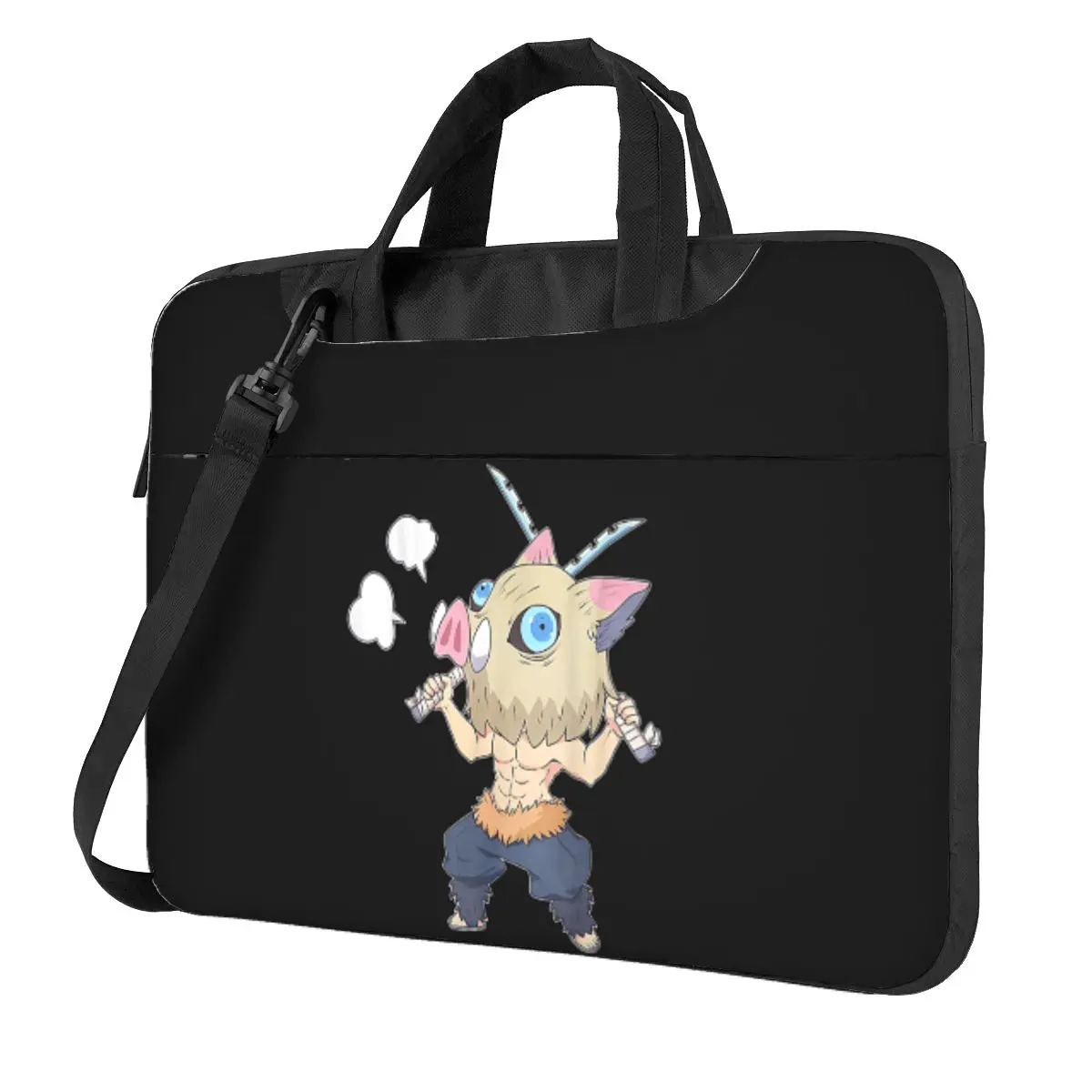 

Slayer Demon Anime Teams Crossbody Laptop Bag Case Computer Bag Resistant Protective Notebook Pouch for Macbook Pro Lenovo