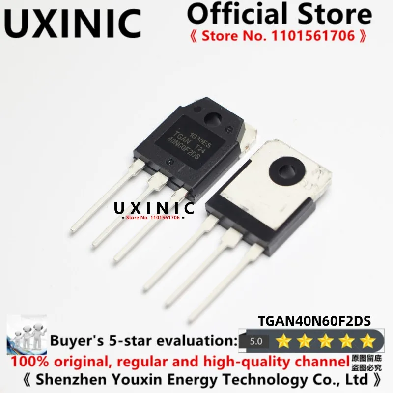 UXINIC 100% New Imported OriginaI TGAN40N60FD TGAN40N60F2DS TO-247 IGBT Tube Inverter Welder Power 40A 600V