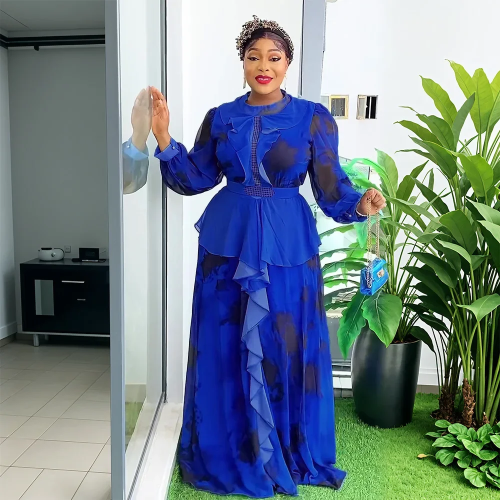 فساتين حفلات افريقية للنساء ، داشيكي ، طباعة أنقرة ، فساتين زفاف ، فستان طويل موسيقي أنيق ، موضة جديدة ، مقاس كبير ، ملابس إسلامية