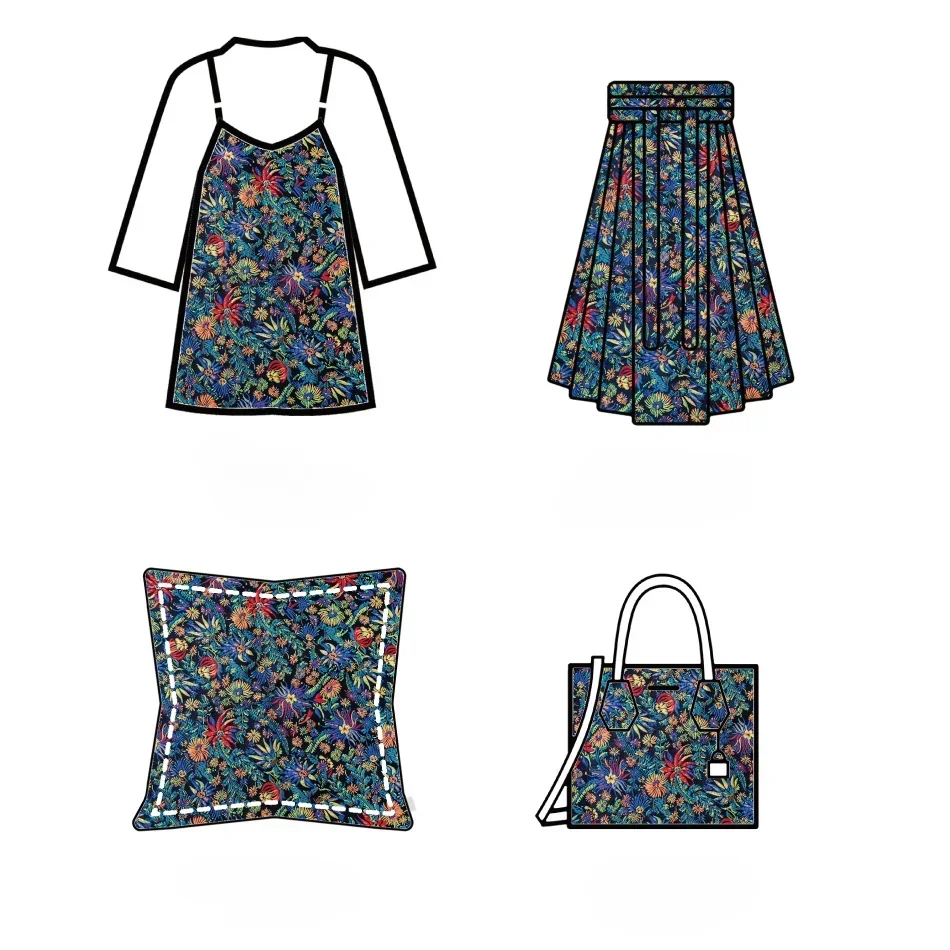 Exquisite Relief Flower Jacquard Fabric Women\'s Suit Dress Bag Decorative Sewing Fabric