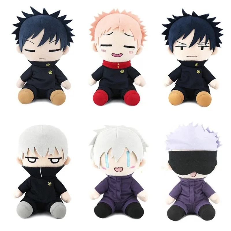 Anime Jujutsu Kaisen Plush Toy Yuji Itadori Gojo Satoru Fushiguro Megumi Inumaki Toge Stuffed Toys Birthday Gift (23cm)