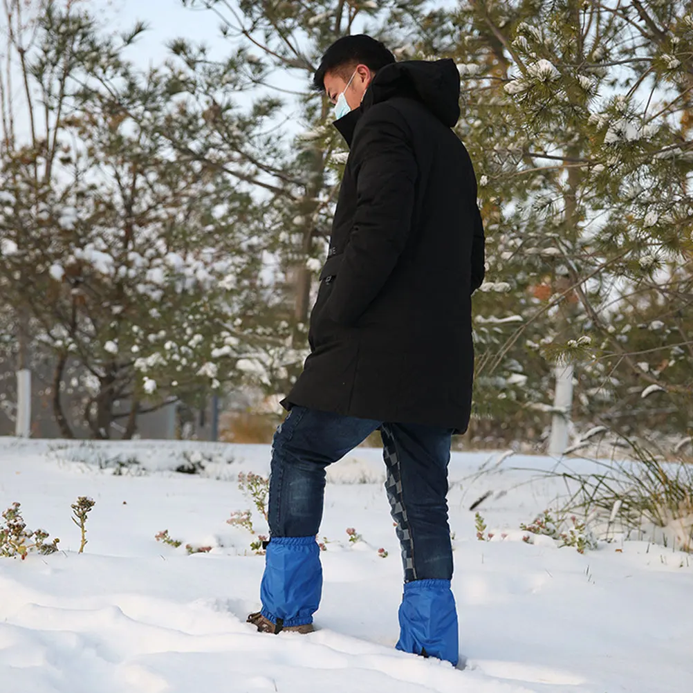 

1Pair Durable Adjustable Leg Gaiters Outdoor Snow Defense Nylon Boots Gaiters Water Resistant Breathable Hiking Climbing