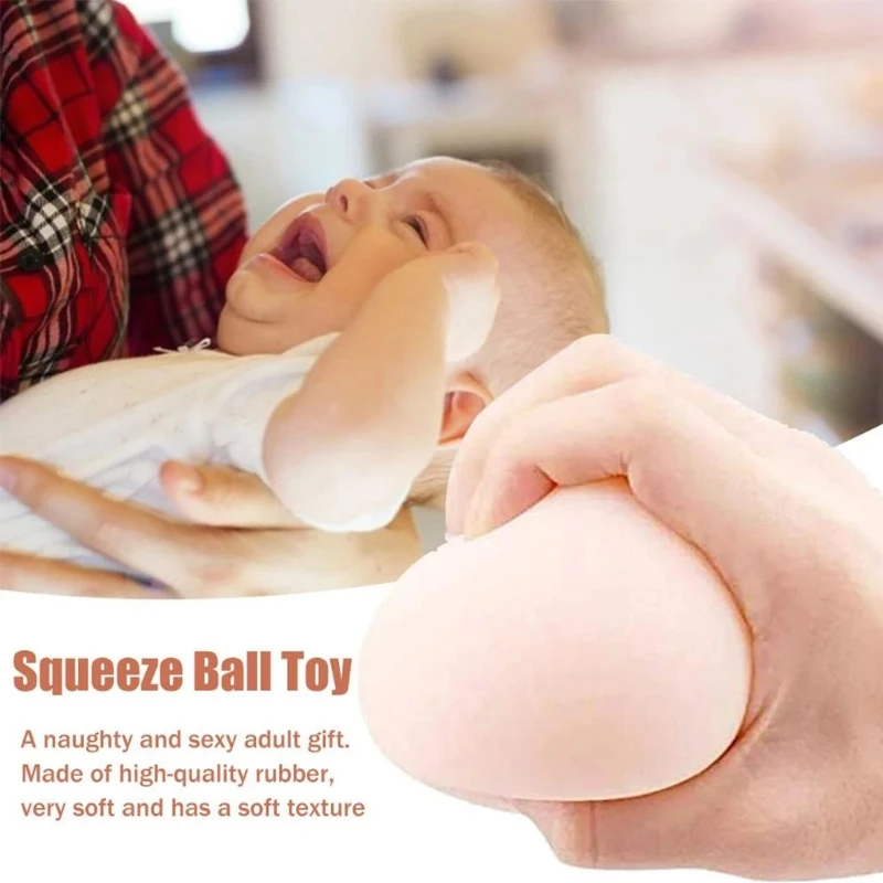 2024 New April Fool’s Toy Prank Prop Realistic Boobs Soft Toy for Entertainment Simulation Breasts Novelty Toy Funny Party Gift