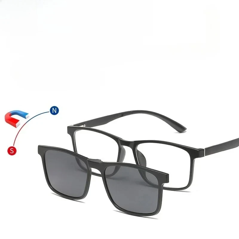 KIZN النظارات المغناطيسية قصر النظر الاستقطاب النظارات الشمسية وصفة طبية بصرية مخصصة التصحيح الاستجماتيزم التقدمي متعدد التركيز