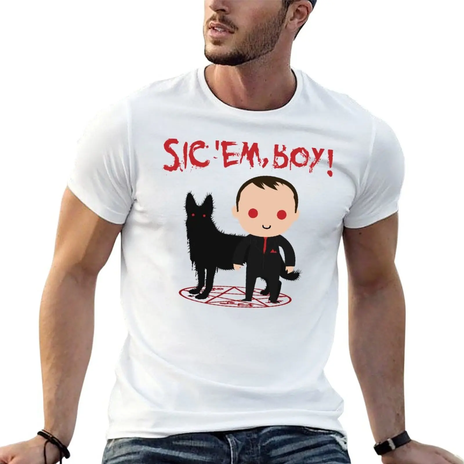 Sick 'Em, Boy! T-Shirt Personalized t-shirt affliction shirts men clothings
