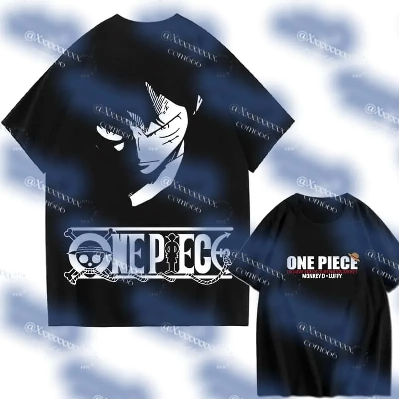 صيف 2026 أنيمي مطبوعة الكبار الرجال والنساء الأسرة نفس النمط فضفاض ، التجفيف السريع تصميم الأزياء عادية تي شيرت