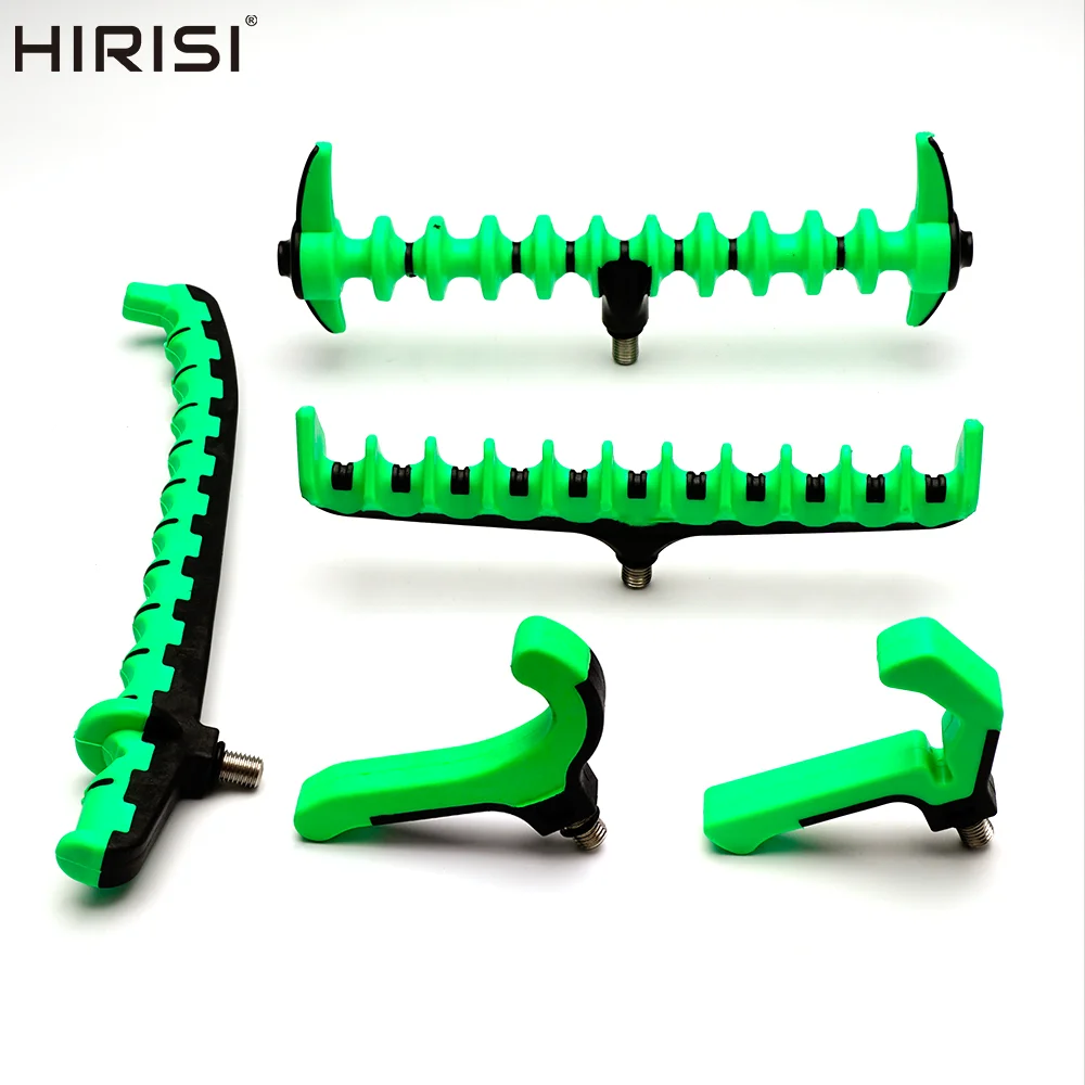 Hirisi الصيد رود بقية الرأس ، المغذية قضيب دعم رئيس ، البلاستيك الكارب الصيد رود حامل ، الصيد قضيب حامل الملحقات AC202