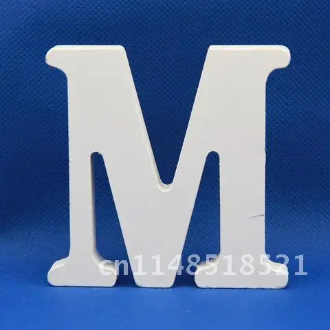 Personalised Name Design Birthday Party White Alphabet Home Decor 1pc Freestanding Wooden Letters DIY Wedding Decoration