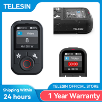 TELESIN Waterproof Bluetooth Remote Control For GoPro Hero 13 12 11 10 9 8 Max With Wrist Strap For Action Camera Accessories