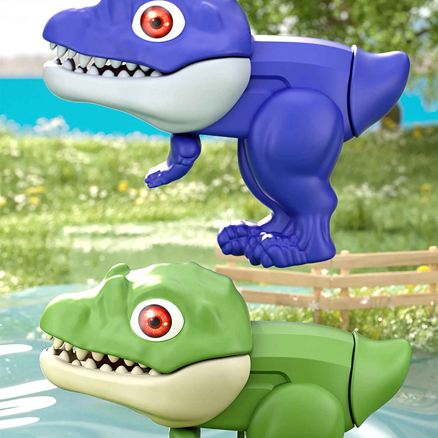 Dinosaur Mini Water Guns for Kids Summer Pool Children Water Play Game Spray Beach Toys Kids Bath Room Toddlers Pistols Watergun