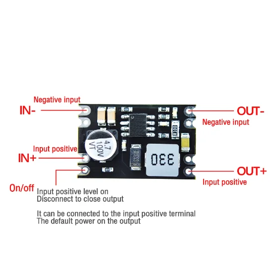 DC-DC Step-Down Power Module: 100V, 96V, 84V, 72V to 5V, 12V, 2A Current Compact Size, High Voltage Toleranc
