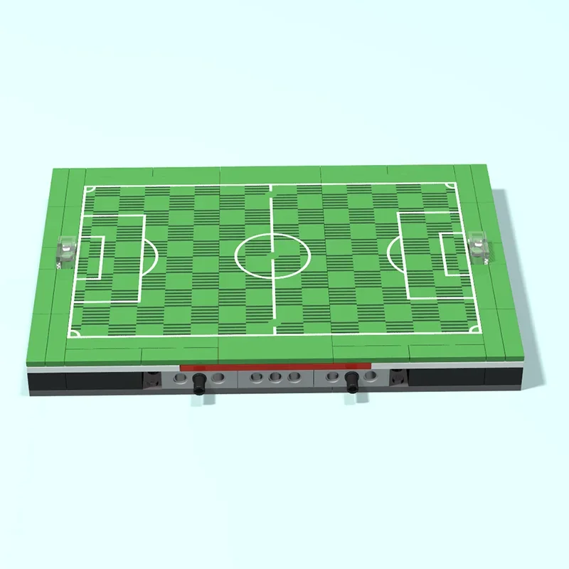 Modulare Stadt Gebäude Modell Moc Bausteine Fußballplatz Modell Ziegel DIY Montage Verwandlung Urlaub Set Spielzeug Geschenke