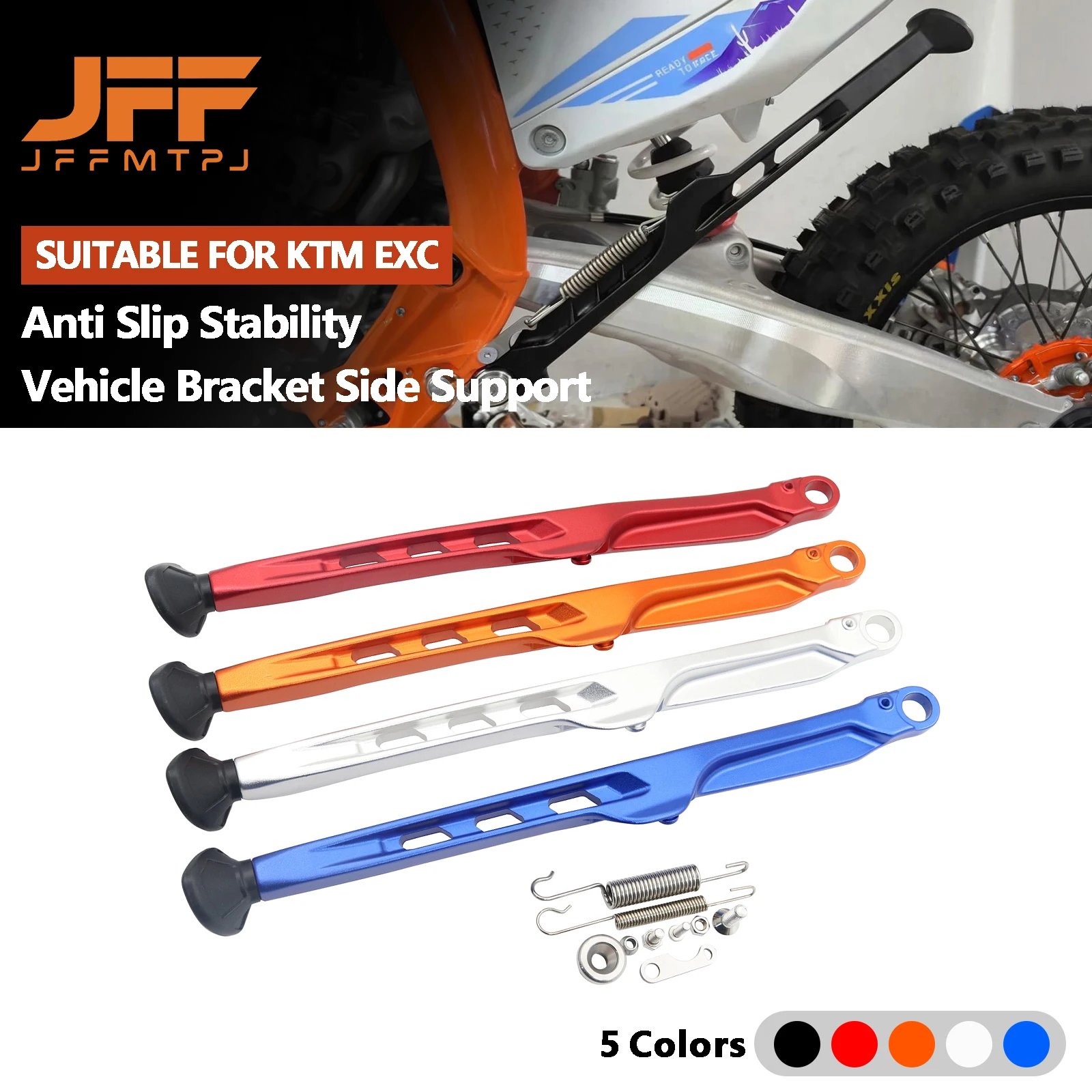 Kickstand Side Stand+Spring Kit For KTM EXC 300 EXCF 350 125 250 400 450 XC XCF XCW XCFW For Husqvarna TE FE For GasGas EX EC MC