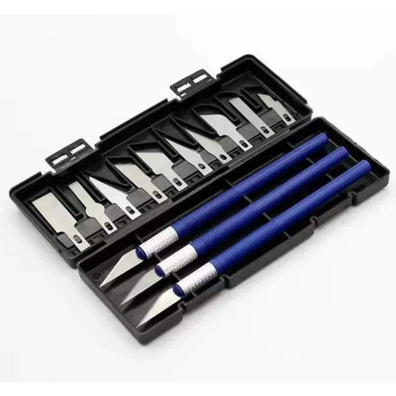 13-Piece Carving Knife Color Rubber Stamp Carving Knife Pen Knife Utility Knife Manual DIY Ledger Carving Knife Set Paper Cuttin