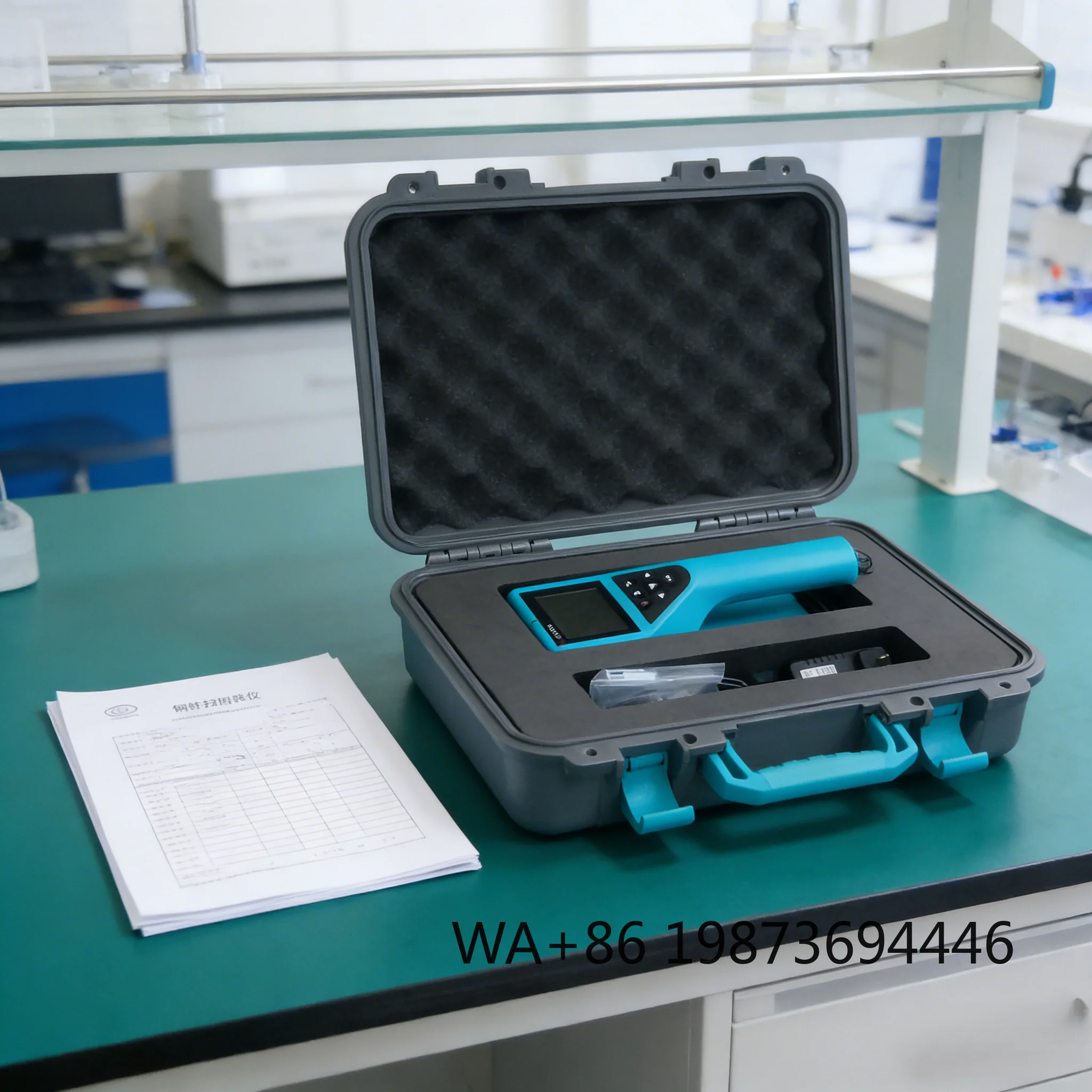 R800 portable ferroscan rebar detector, accurate positioning equipment for underground steel bar distribution inspection