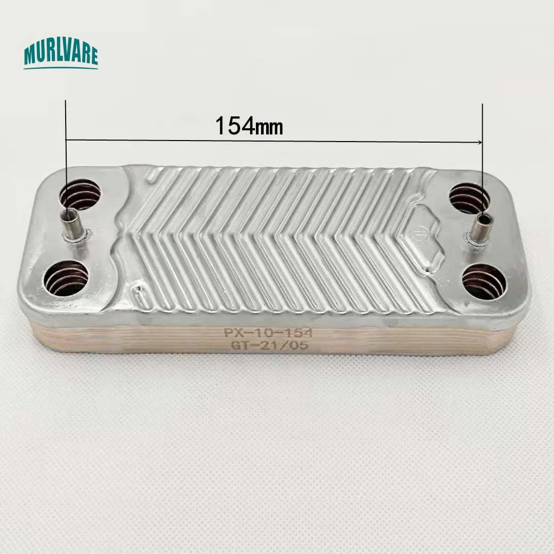 10 Plates Stainless Steel Brazed Plate Heat Exchanger Hot Floor Heating Radiator For Gas Boiler