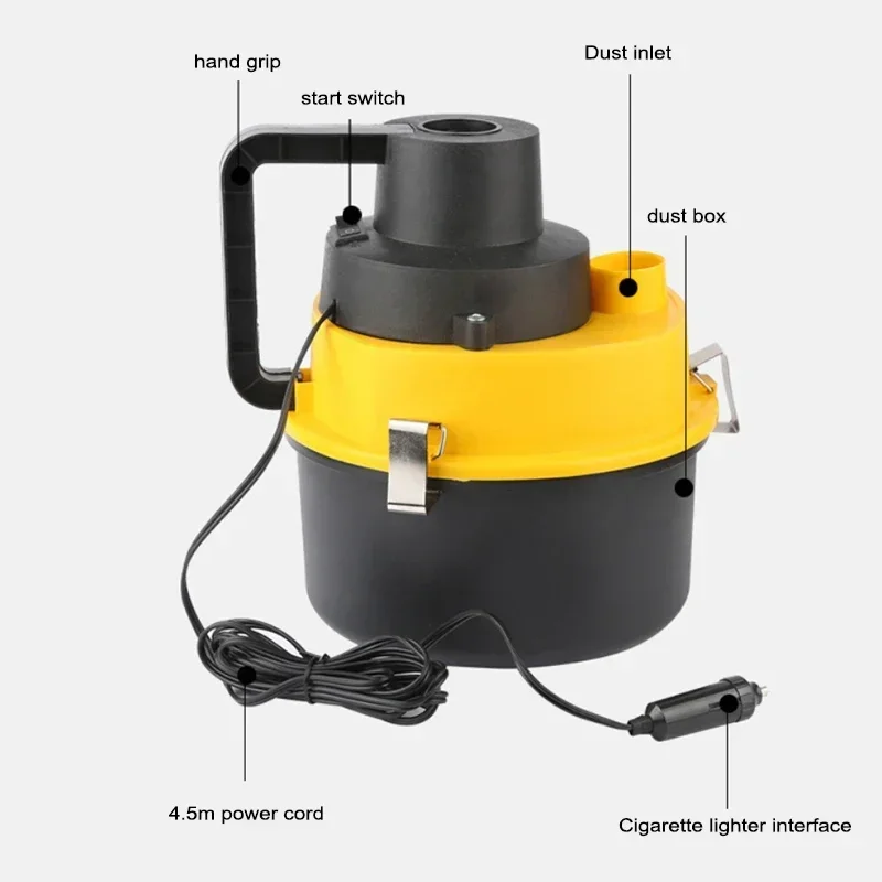 Desktop 220v Auto Supplies Vehicle Vacuum Cleaner Wet And Dry Dual Purpose Blowing Vacuum Vacuum Cleaner High Power Cylinder