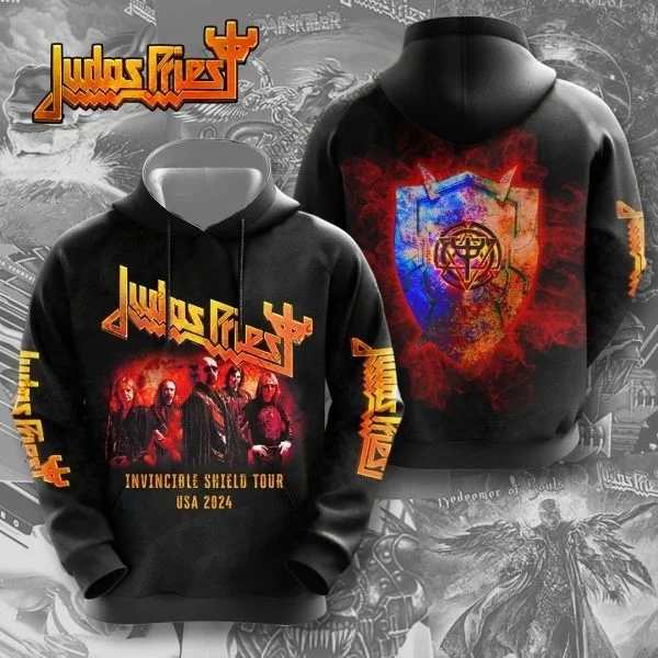 

Толстовка с 3D принтом Hot Rock Judas Priest Band, осень/зима, мужские толстовки, повседневный топ большого размера, толстовка в стиле хип-хоп, трендовая мужская одежда