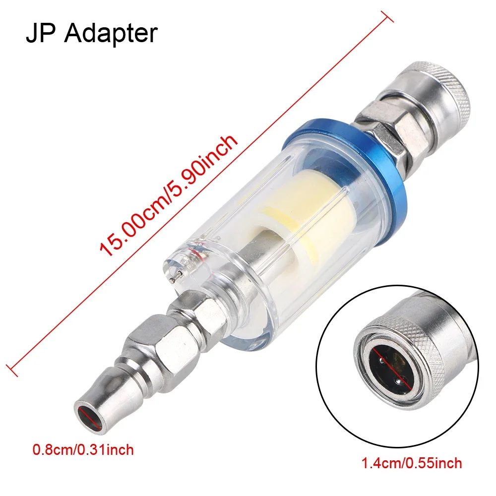 1/4 Inch Thread Clear Water Trap Air Compressor Moisture Separator Oil Water Filter Kit for Paint Sprayer