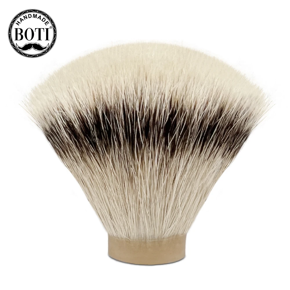 

Boti Brush SHD Leader Silvertip Badger Hair Knot Shaving Brushes Gel Tip Fan Shape Men's Beard Shaving Tools