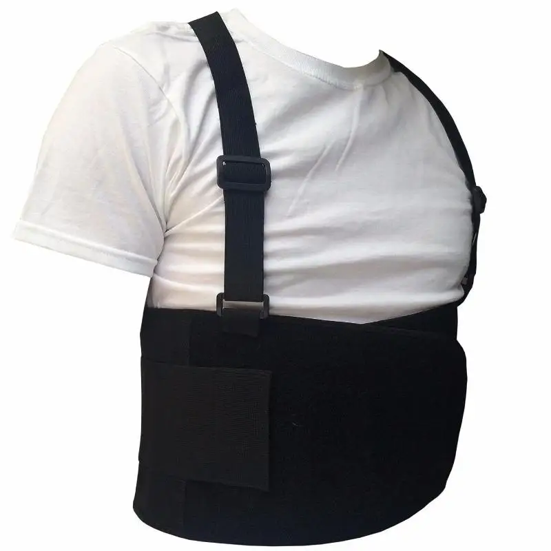 Rückenstützgurt, ergonomischer Rückenstützgurt aus dickem Stoff, bietet Rückenunterstützung zur Vorbeugung von Belastungen und korrigiert einen Rundrücken. – Detail 5