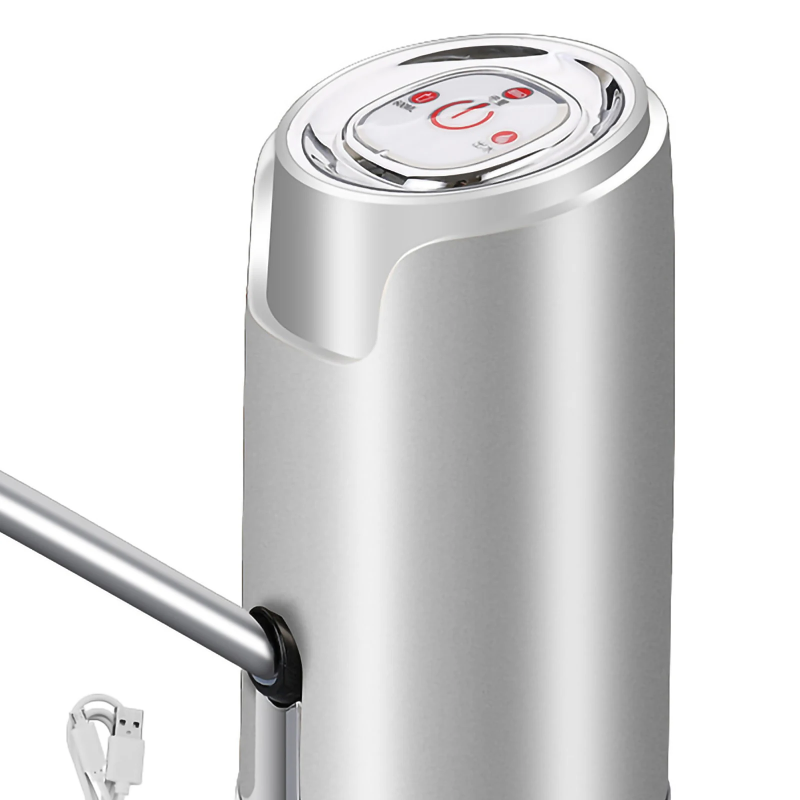 Water Dispenser ABS Electric USB Intelligent Quantitative Spray Lacquer Drink Pump for Outdoor Grey