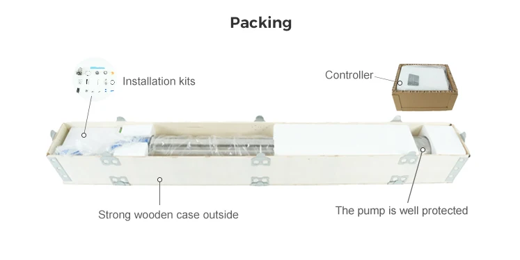 تيار متردد تيار متردد 150 متر مضخة مياه الآبار العميقة بالطاقة الشمسية 10 حصان مضخة مياه غاطسة #6