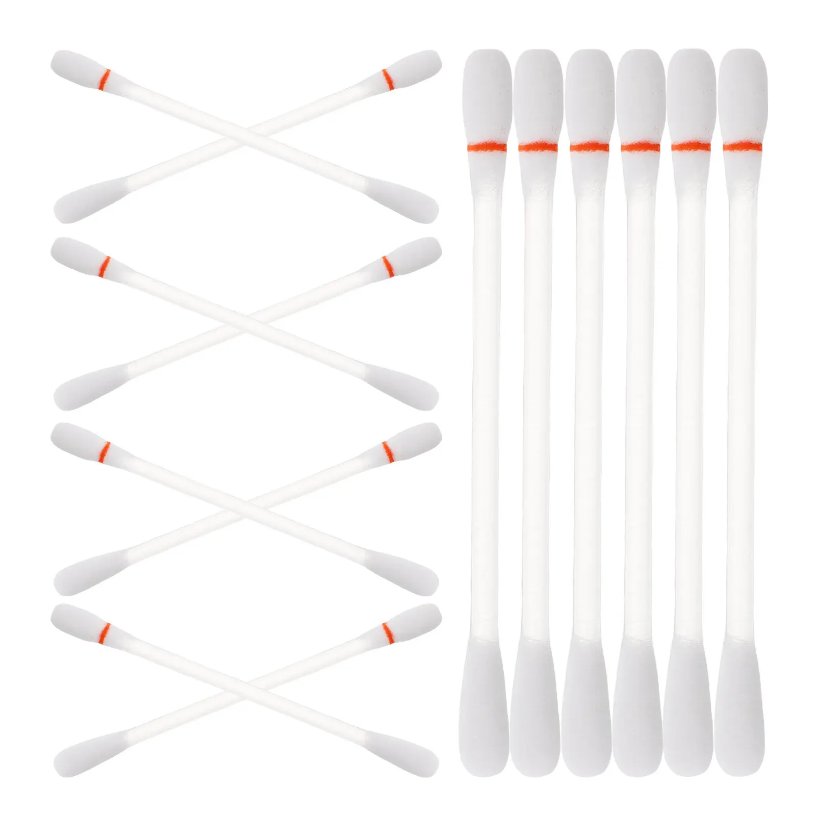 

300Pcs Single Use Alcohol Cotton Swabs Portable Wound Care Sticks Outdoor Emergency First Aid Cleaning