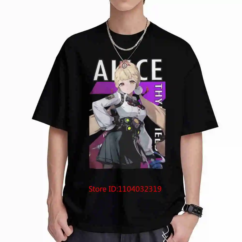 Alice Z Endless Zone Zero Anime Short Sleeve Tee 100% Cotton T-Shirt