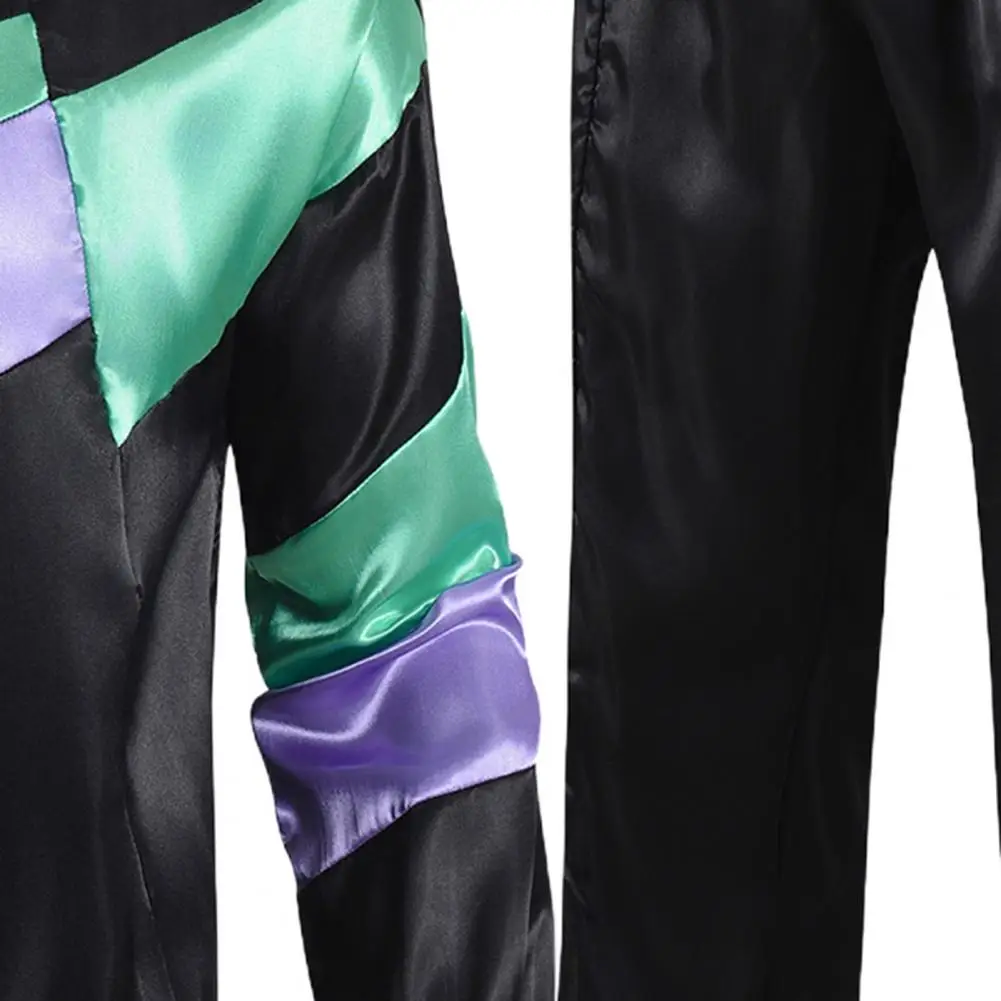 

80s Women Tracksuit Set Retro Hip Hop Disco Outfit Color Block Jacket Elastic Waist Pants Set Casual Sportswear Outfit Tracksuit