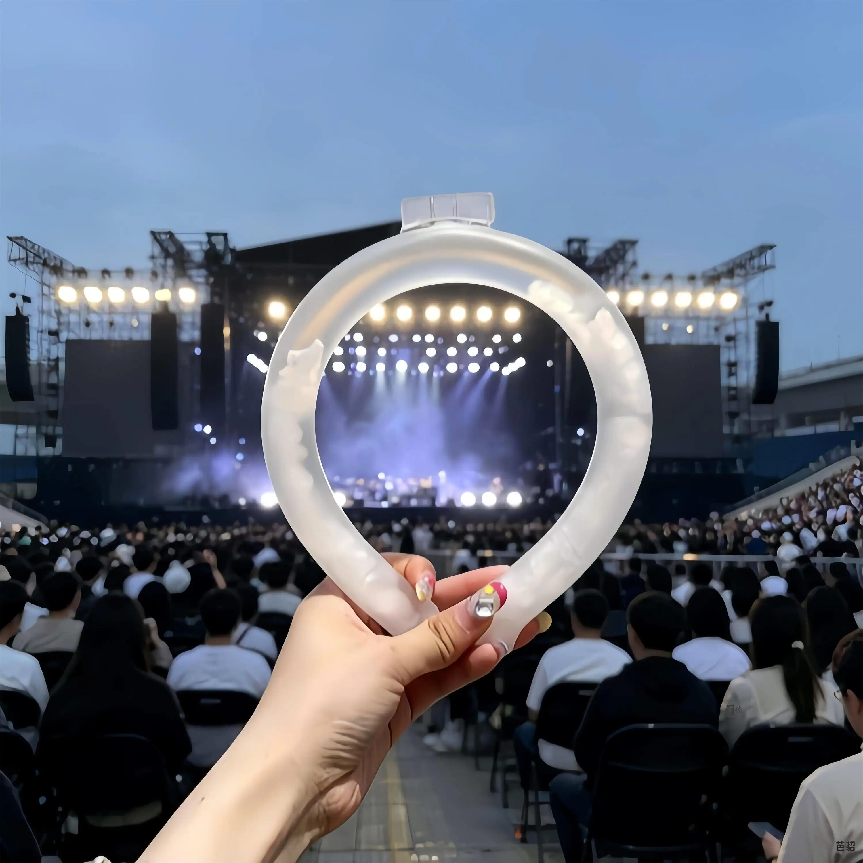 portable-summer-outdoor-concert-cooling-neck-ice-ring-transparent-reusable-neck-circle-ice-collar-for-concerts-and-events