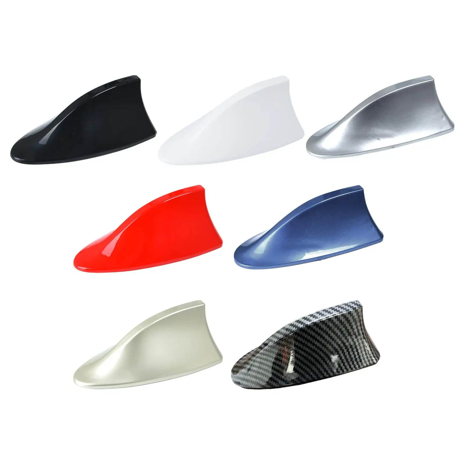 Shark Fin Roof Antenna Decorative Fin Roof Aerial Base Radio for SUV Van Most Sedan Easy to Install High Reliability Premium