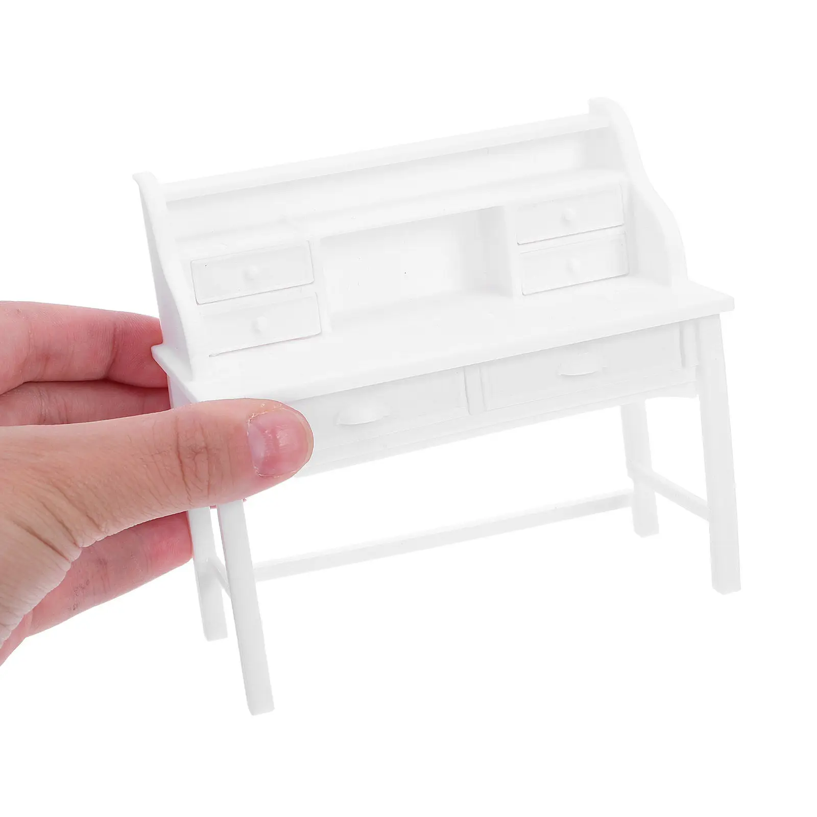 

2Sets Children Playhouse Miniature Writing Desk Openable Drawer Miniature Furniture Set Home School Travel Role Playing