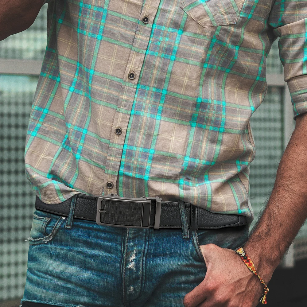 Ceintures pour hommes avec bou - Leather Works Belt avis et prix