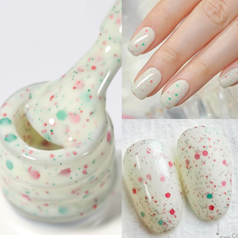 

BORN PRETTY 15ml Jelly Holiday Star Gel Nail Polish Jingle Bell Christmas Wreath Design Soak Off UV Nail Art Supplies Varnish