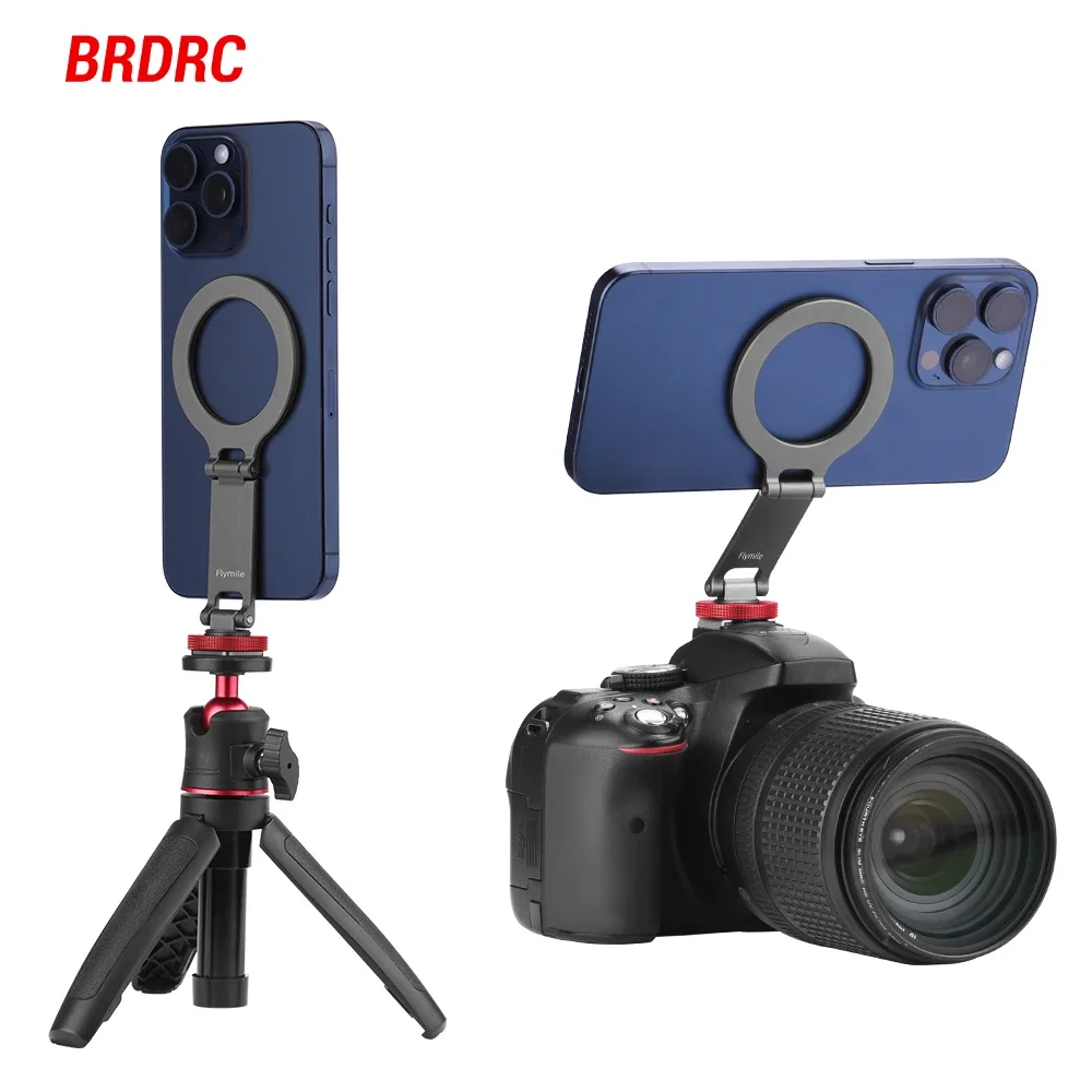 

Flymile Magnetic Phone Holder For Magsafe iPhone 15 14 13 Pro Max Xiaomi Samsung Mobile Phone Camera Photographic Accessories