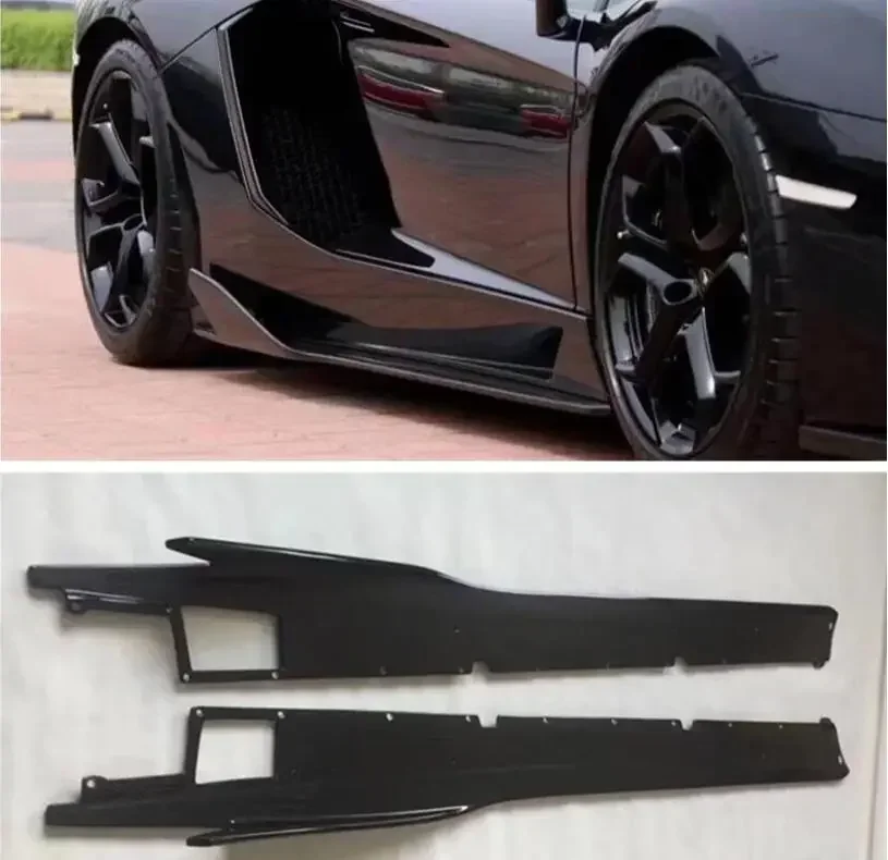 For Lamborghini Aventador LP700 LP720 LP750 2011-2019 Real Carbon Fiber Car Side Skirts Panels Body Kit