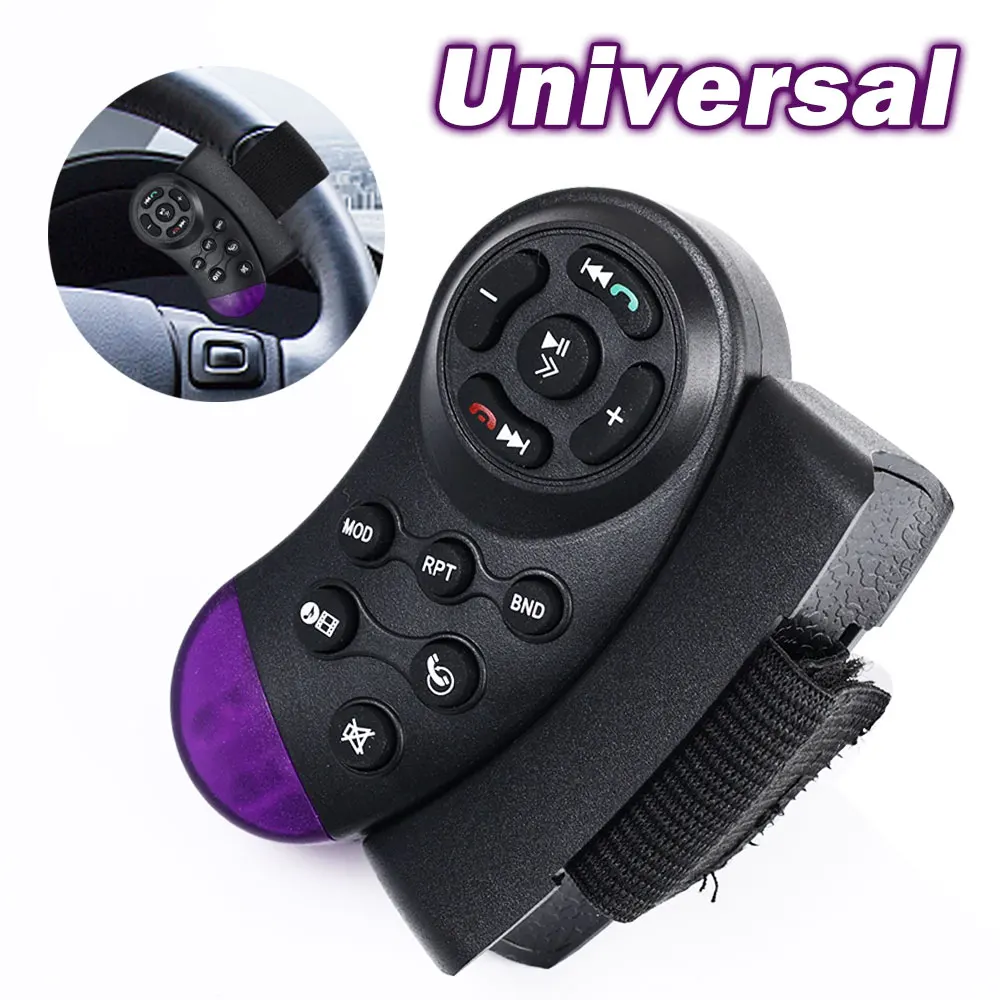 Multi Function Car Steering Wheel Remote Control Switch Multimedia Music Player DVD Stereo Button Wireless Controller