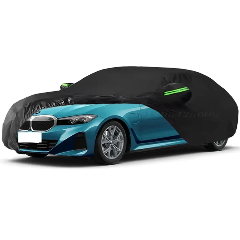 

For BMW I3 Car Cover Outdoor Sun Shade Rain Snow Dust Frost Resistant Anti-UV Cover Waterproof All Weather for Automobiles